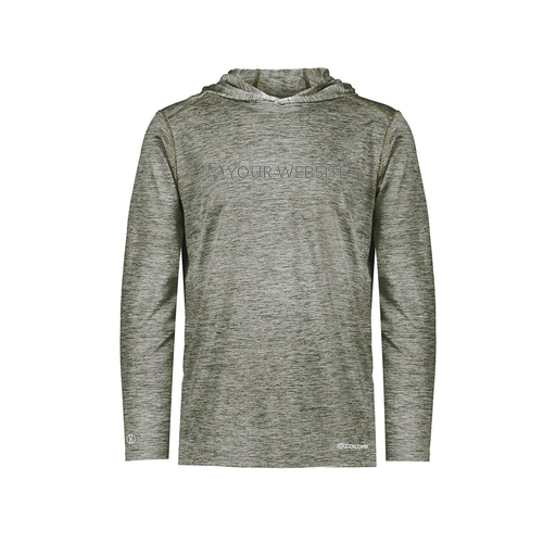 [FOLHCGGY-AS-LOGO2] Decker Men's Charge Hoodie (Adult S, Gray, Logo 2)