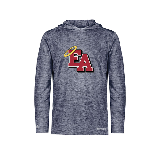 [FOLHCGNV-YS-LOGO1] Decker Youth Charge Hoodie (Youth S, Navy, Logo 1)