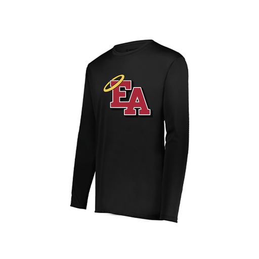 [222822.080.XS-LOGO1] Men's LS Smooth Sport Shirt (Adult XS, Black, Logo 1)