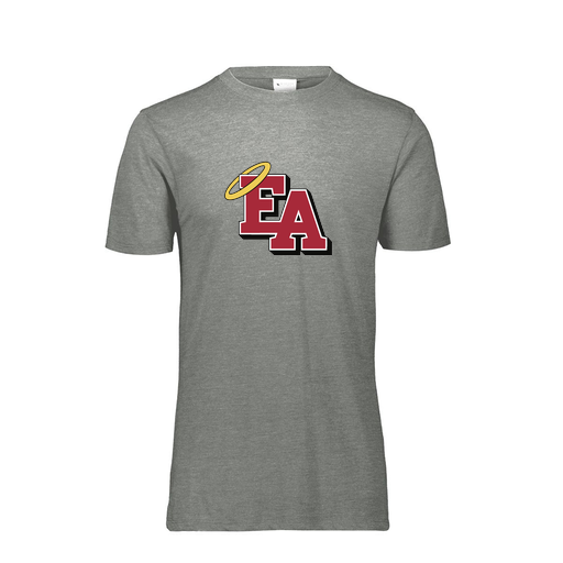 [FTSCUBGY-YS-LOGO1] Decker Youth Tri-Blend T-Shirt - Short Sleeve (Youth S, Gray, Logo 1)