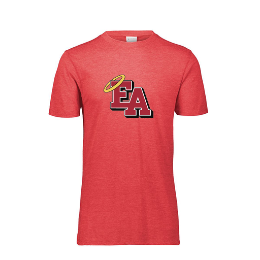 [FTSCUBRD-YS-LOGO1] Decker Youth Tri-Blend T-Shirt - Short Sleeve (Youth S, Red, Logo 1)