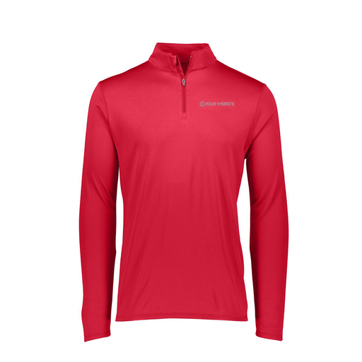 [FTLQFLRD-FAXS-LOGO2] Decker Women's Flex-Lite 1/4 Zip Shirt (Female Adult XS, Red, Logo 2)