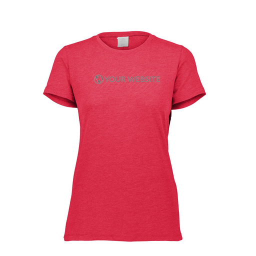 [FTSCUBRD-FAXS-LOGO3] Decker Women's Tri-Blend T-Shirt - Short Sleeve (Female Adult XS, Red, Logo 3)