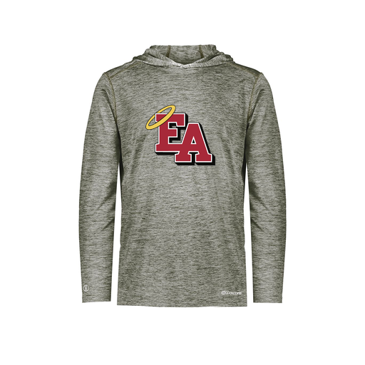 [FOLHCGGY-AS-LOGO1] Decker Men's Charge Hoodie (Adult S, Gray, Logo 1)