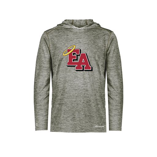 [FOLHCGGY-YS-LOGO1] Decker Youth Charge Hoodie (Youth S, Gray, Logo 1)